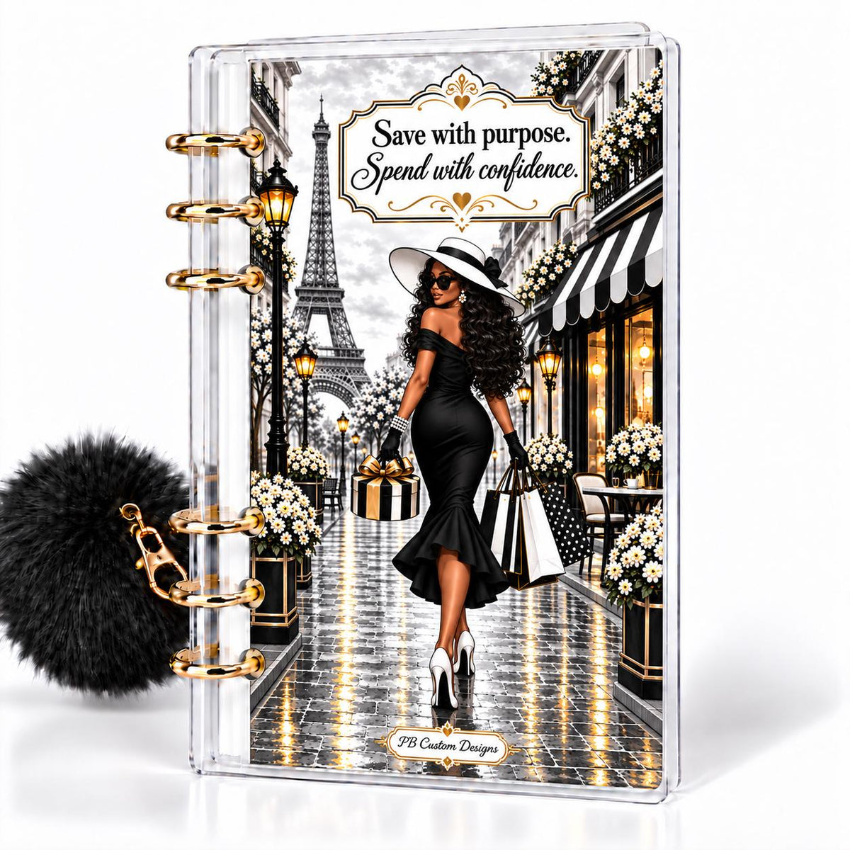Uptown Paris 1K Savings Challenge A6 Cash Binder Bundle