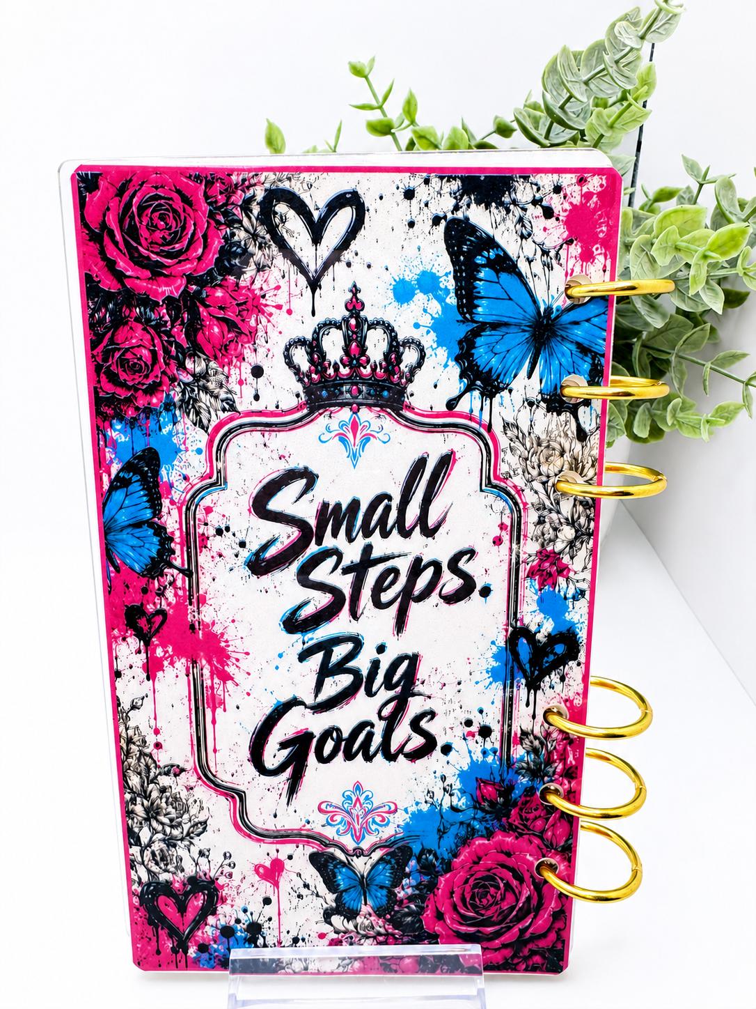 1K Savings Challenge Acrylic Binder Bundle with Cash Envelopes and Pink Pom-Pom