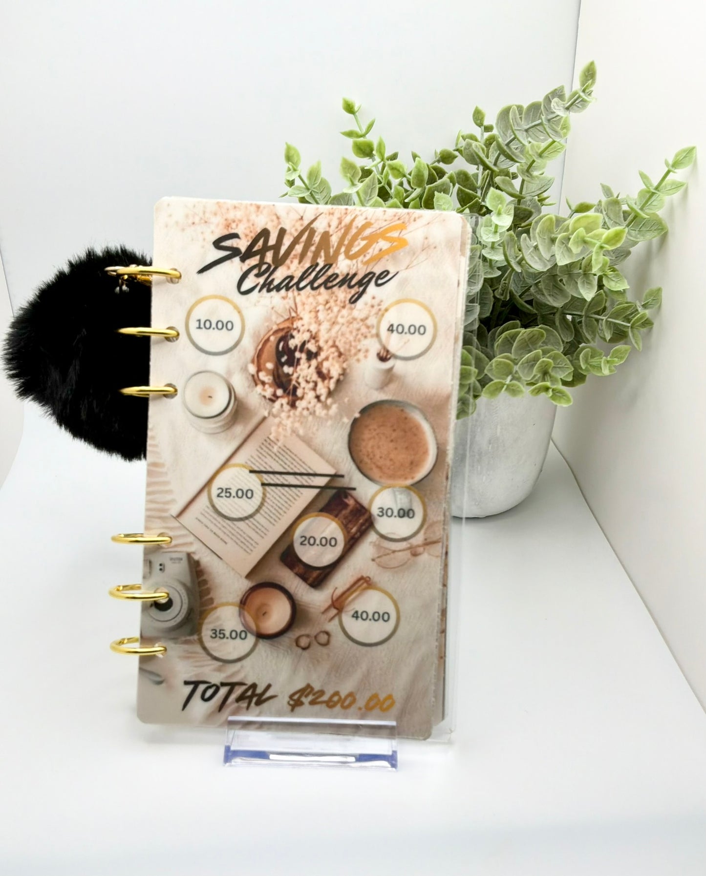 A6 Savings Challenge Binder | Cash Stuffing Tracker | Budget Binder with Scratch-Off Savings Challenges