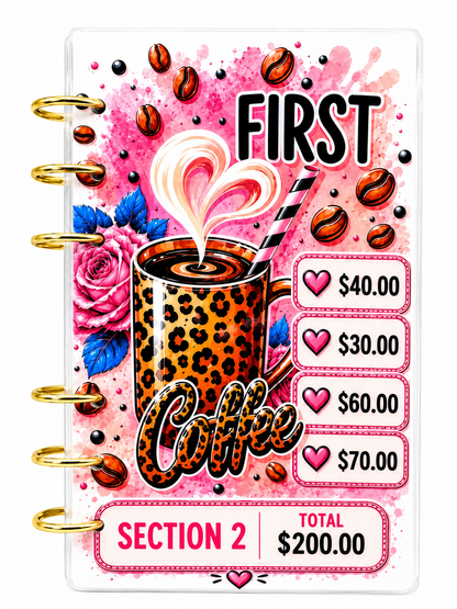 1K Coffee Savings Challenge Binder | A6 Cash Stuffing Binder | Budget Savings Tracker