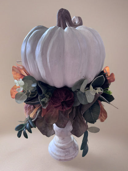 Cream Fall Pumkin Centerpiece