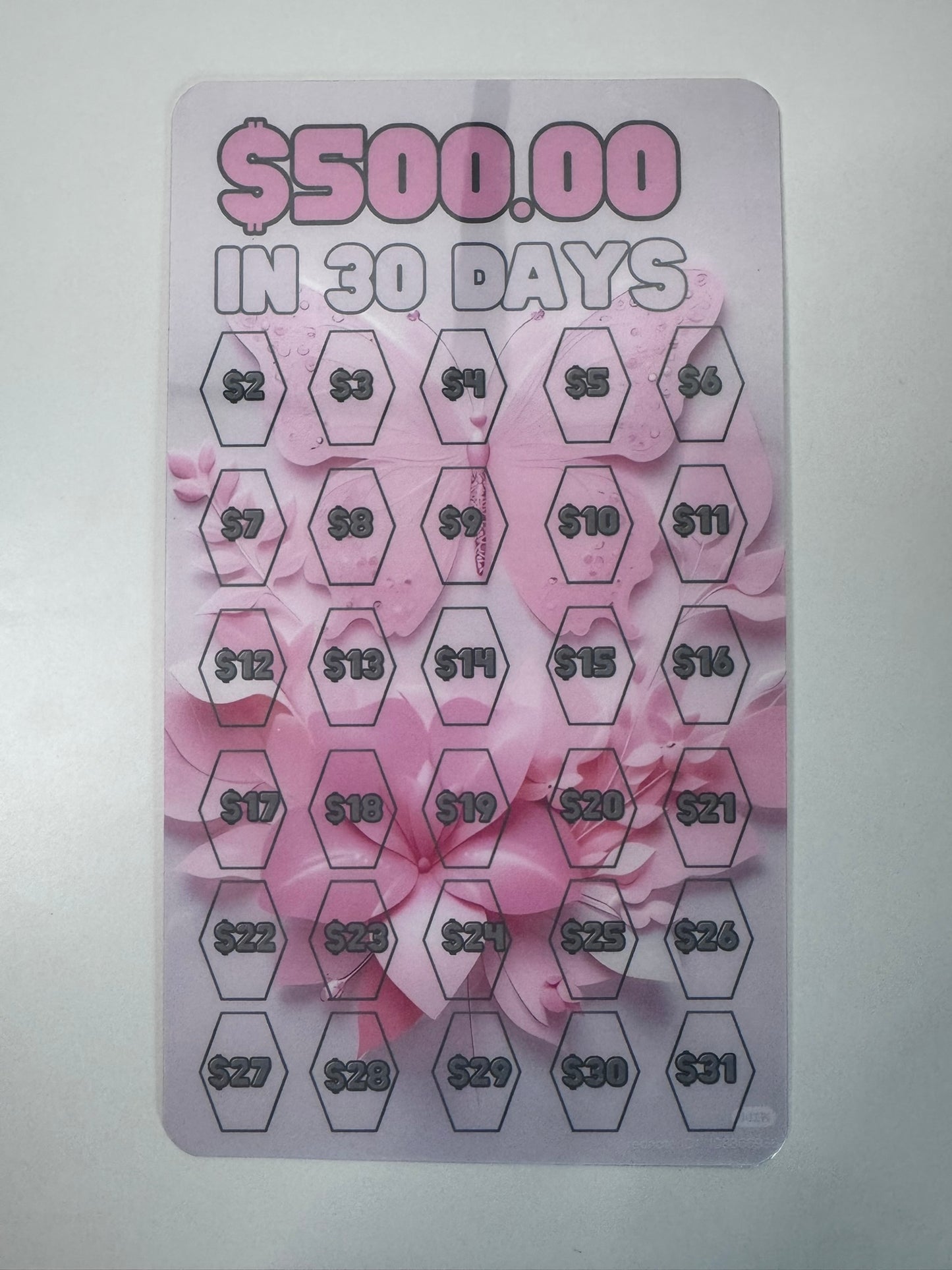 500.00 30 Day Savings