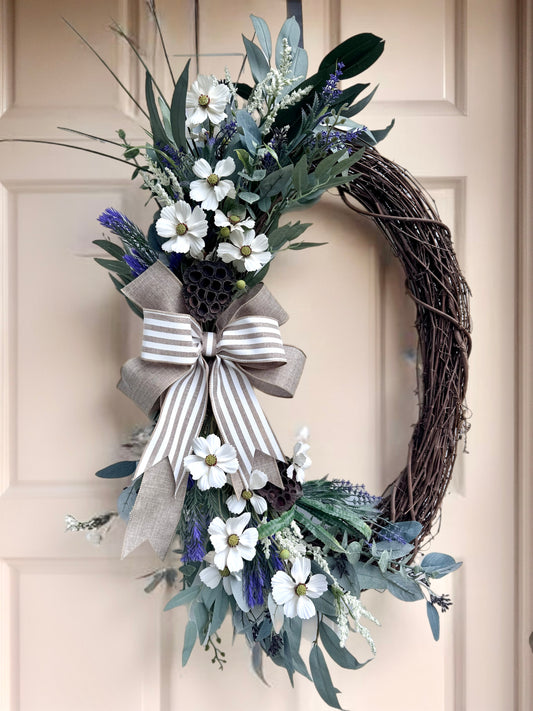 Fall Oval Grapeview Wreath