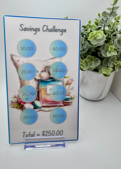 Bundle of 6 Savings Challenges | Scratch-Off Money Saving Boards | Cash Stuffing Challenge Set | PB Custom Designs