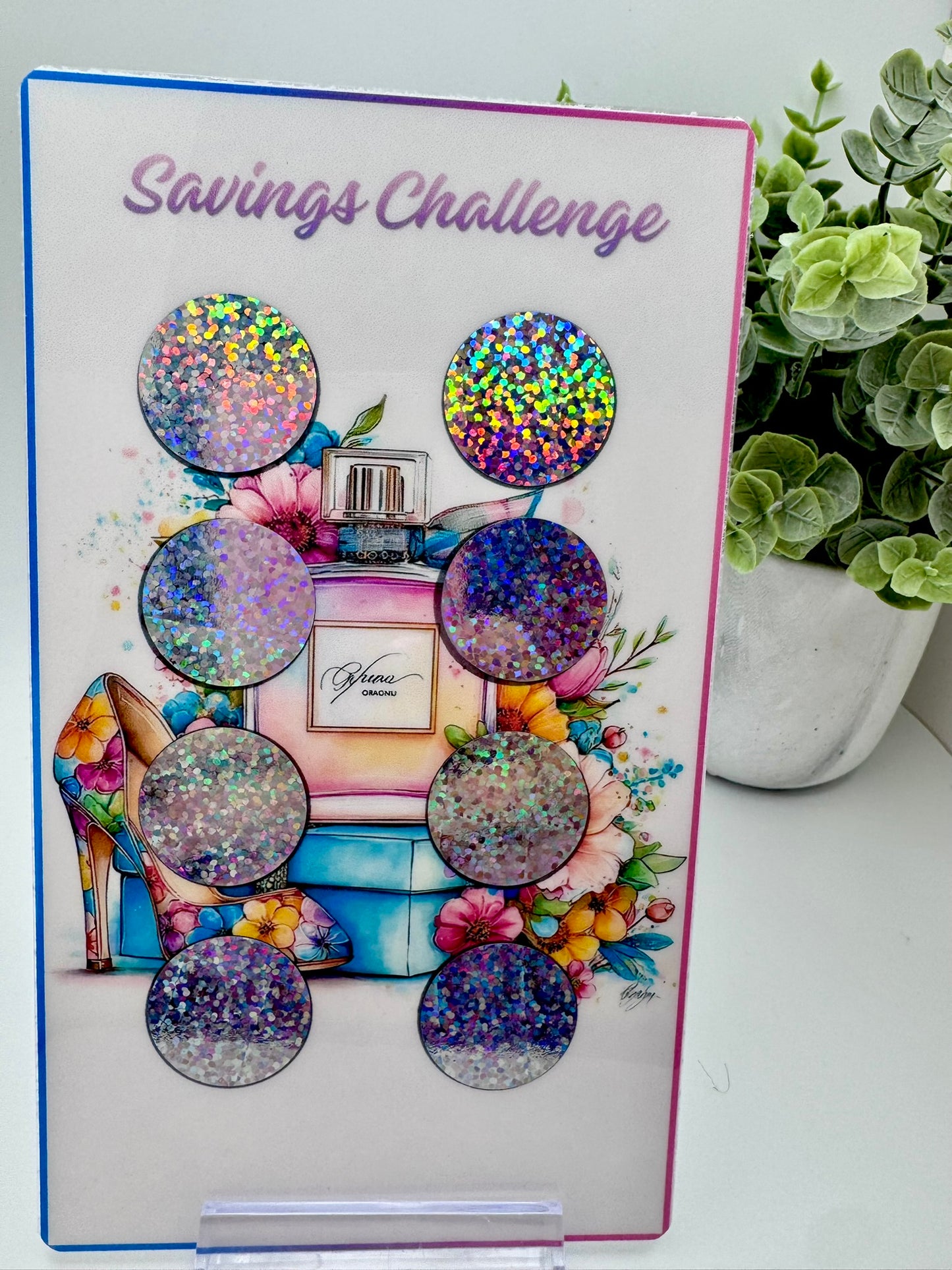 Bundle of 6 Savings Challenges | Scratch-Off Money Saving Boards | Cash Stuffing Challenge Set | PB Custom Designs