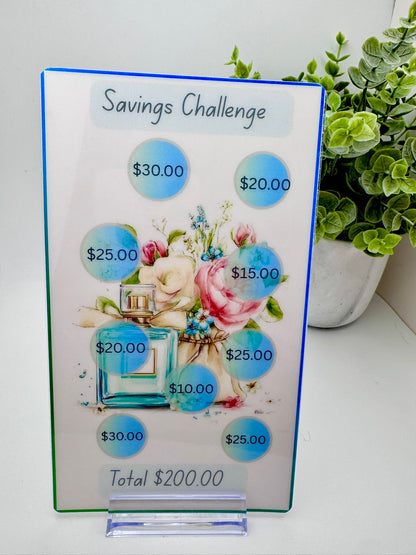 Bundle of 6 Savings Challenges | Scratch-Off Money Saving Boards | Cash Stuffing Challenge Set | PB Custom Designs