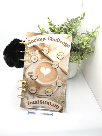 A6 Savings Challenge Binder, Cash Stuffing, Budget Planner, Sinking Funds Organizer