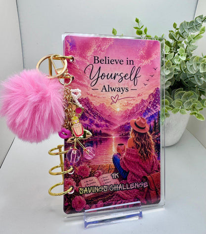 Sunset Dream A6 Savings Challenge Binder | Limited Edition Cash Stuffing Kit