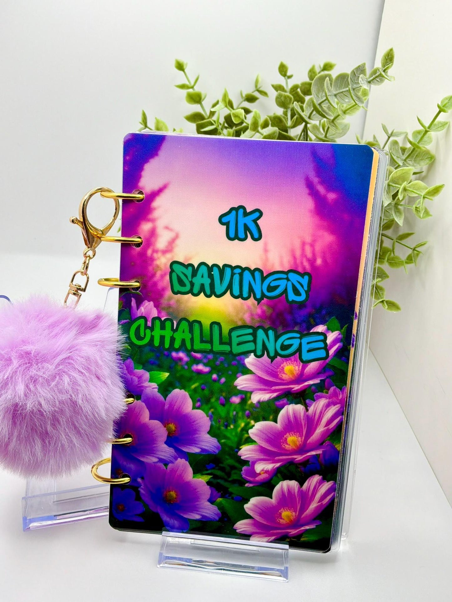 1K Savings Challenge Binder | A6 Floral Cash Stuffing Budget Planner