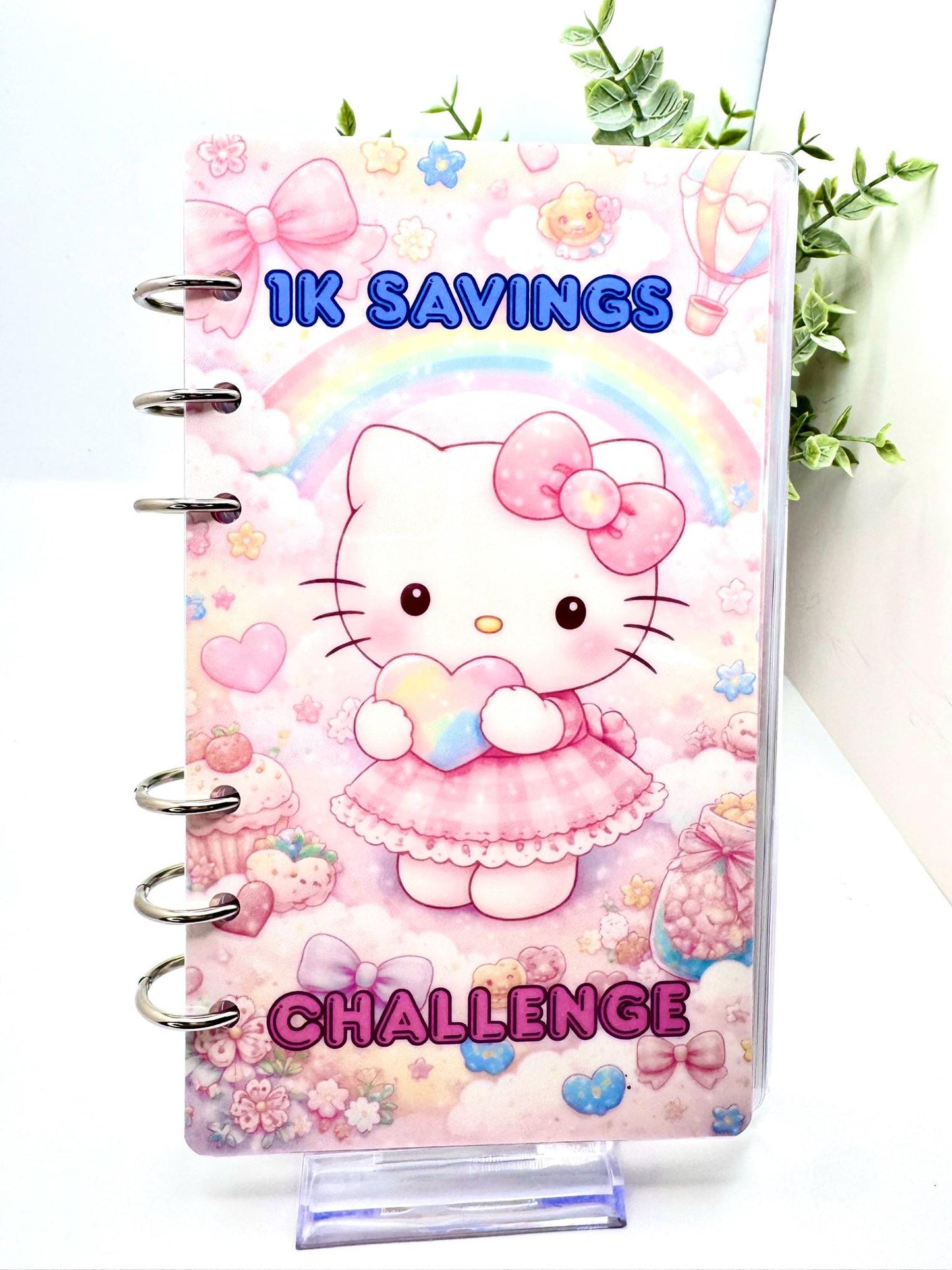Hello Kitty Inspired 1K Savings Challenge Binder