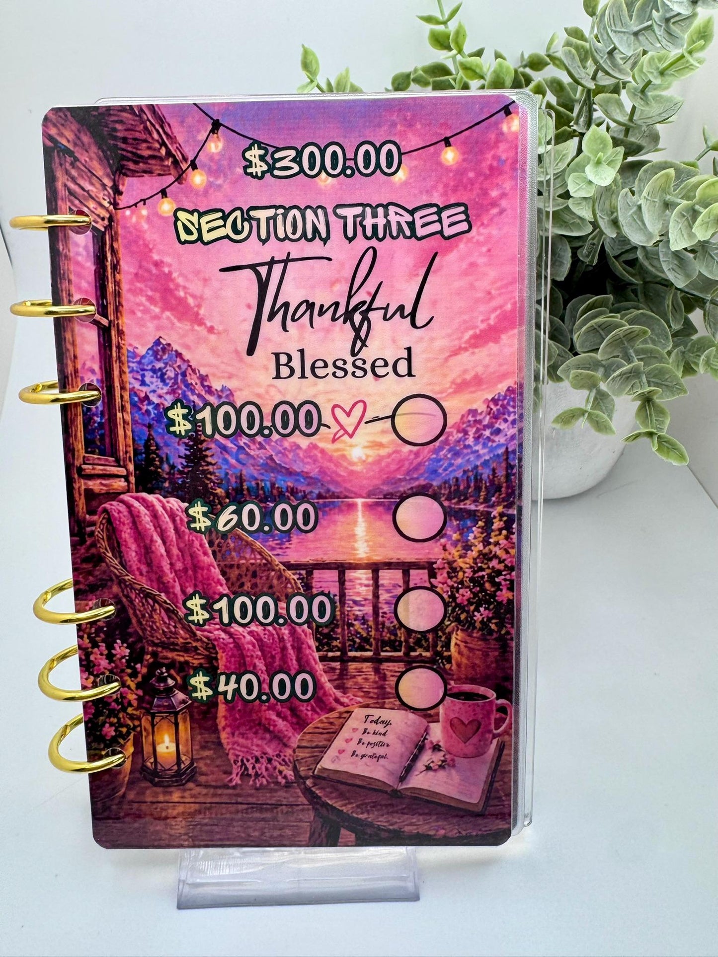 Sunset Dream A6 Savings Challenge Binder | Limited Edition Cash Stuffing Kit