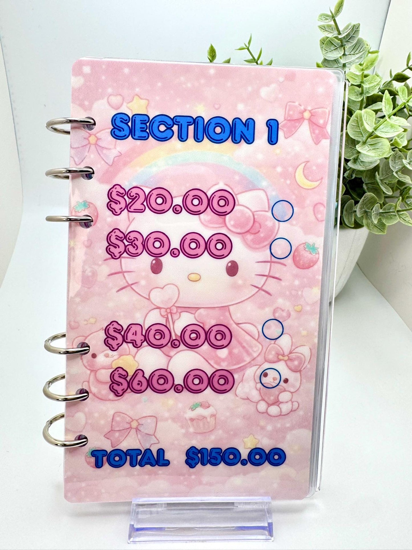 Hello Kitty Inspired 1K Savings Challenge Binder