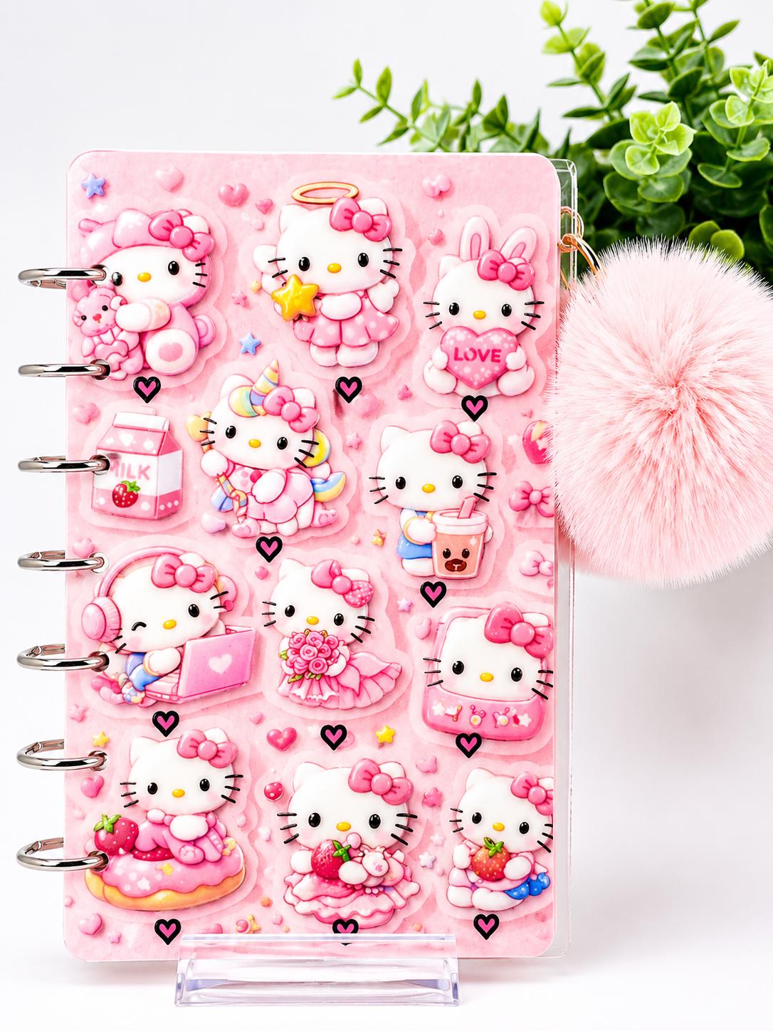 Hello Kitty Savings Challenge Binder | Kawaii Cash Stuffing Binder | Cute Pink Budget Binder | A6 Savings Book