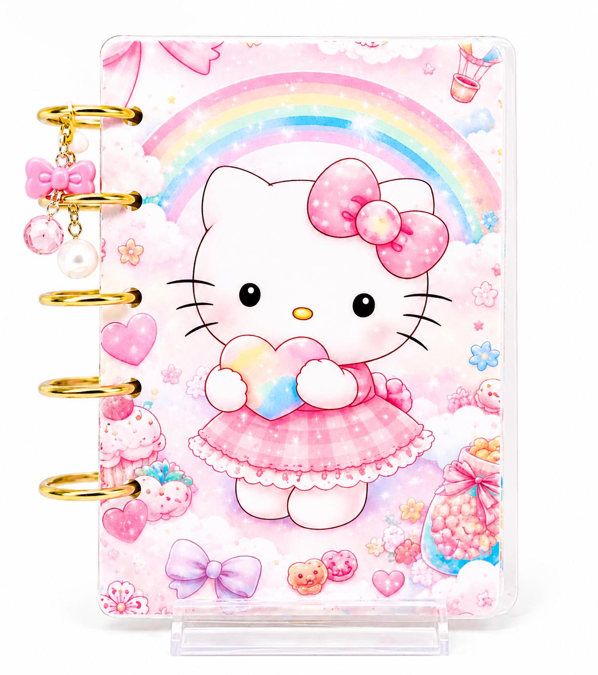 Hello Kitty Cash Stuffing Binder | Pink A7 Budget Binder | Savings Challenge Binder | Mystery Savings | Dice Challenge | Cute Budget Planner