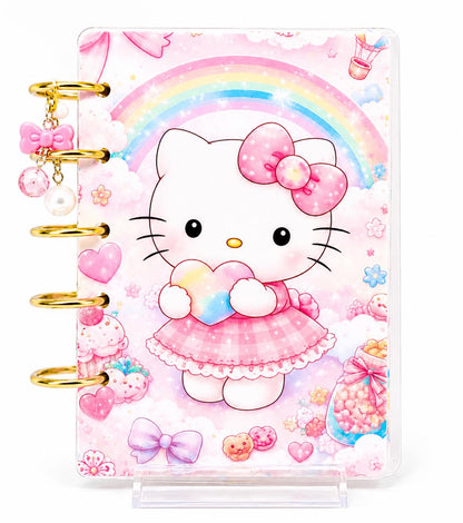 Hello Kitty Cash Stuffing Binder | Pink A7 Budget Binder | Savings Challenge Binder | Mystery Savings | Dice Challenge | Cute Budget Planner