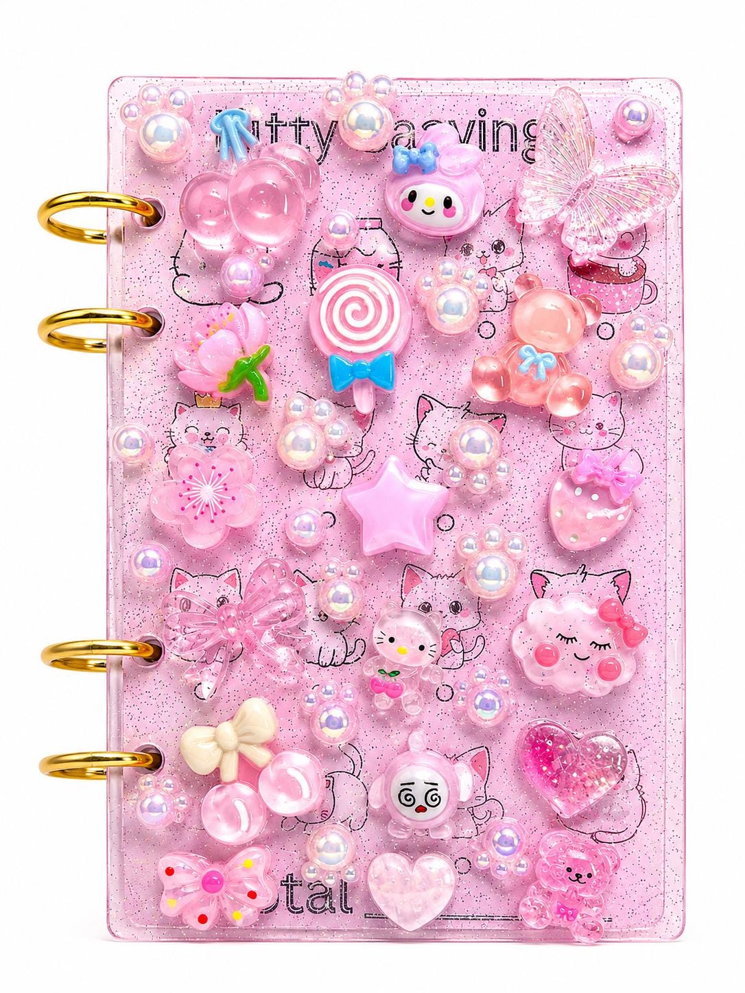 A6 Kawaii Budget Binder | Pink Cash Stuffing Savings Challenge Binder