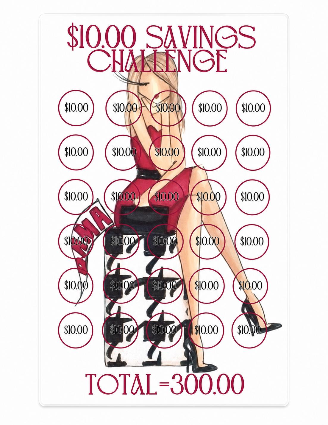10 Dollar Cash Envelope Challenge, Budgeting Printable