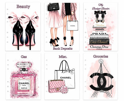 Luxury Pink Cash Envelopes | A6 Budget Binder Inserts | Cash Stuffing