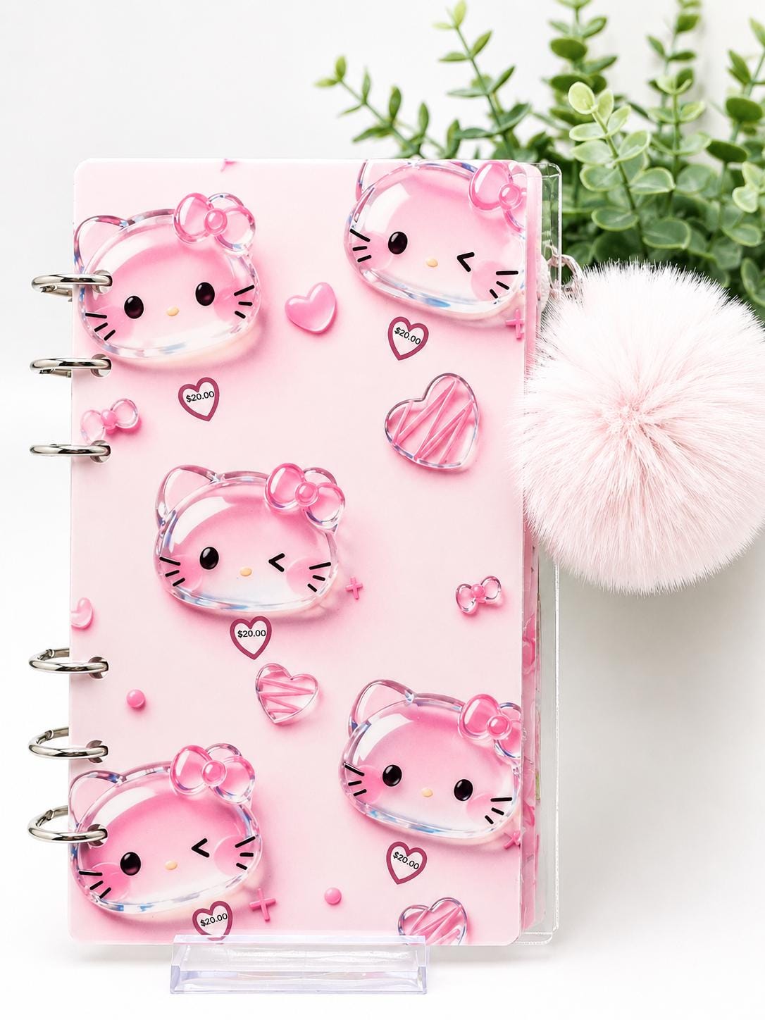 Hello Kitty Savings Challenge Binder | Kawaii Cash Stuffing Binder | Cute Pink Budget Binder | A6 Savings Book