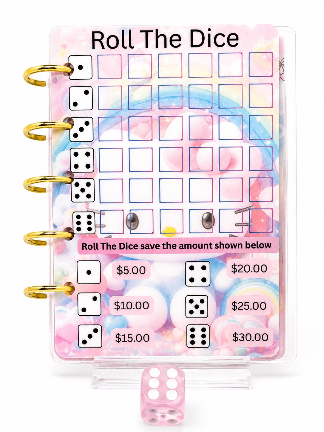 Hello Kitty Cash Stuffing Binder | Pink A7 Budget Binder | Savings Challenge Binder | Mystery Savings | Dice Challenge | Cute Budget Planner