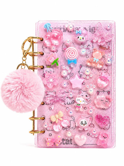 A6 Kawaii Budget Binder | Pink Cash Stuffing Savings Challenge Binder