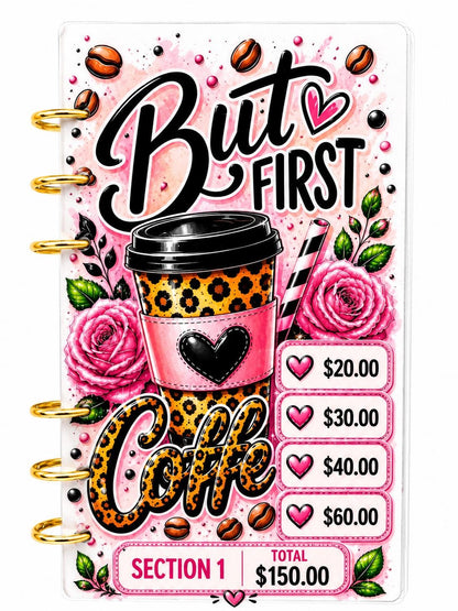 1K Coffee Savings Challenge Insert | A6 Budget Tracker Dashboard