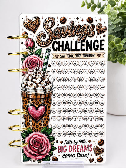 Coffee First Savings Bundle | 6 Cash Stuffing Challenge Cards