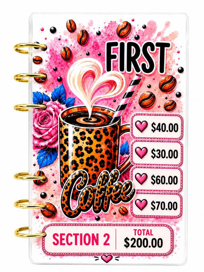 1K Coffee Savings Challenge Insert | A6 Budget Tracker Dashboard