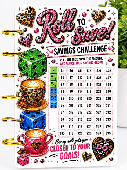 Coffee First Savings Bundle | 6 Cash Stuffing Challenge Cards