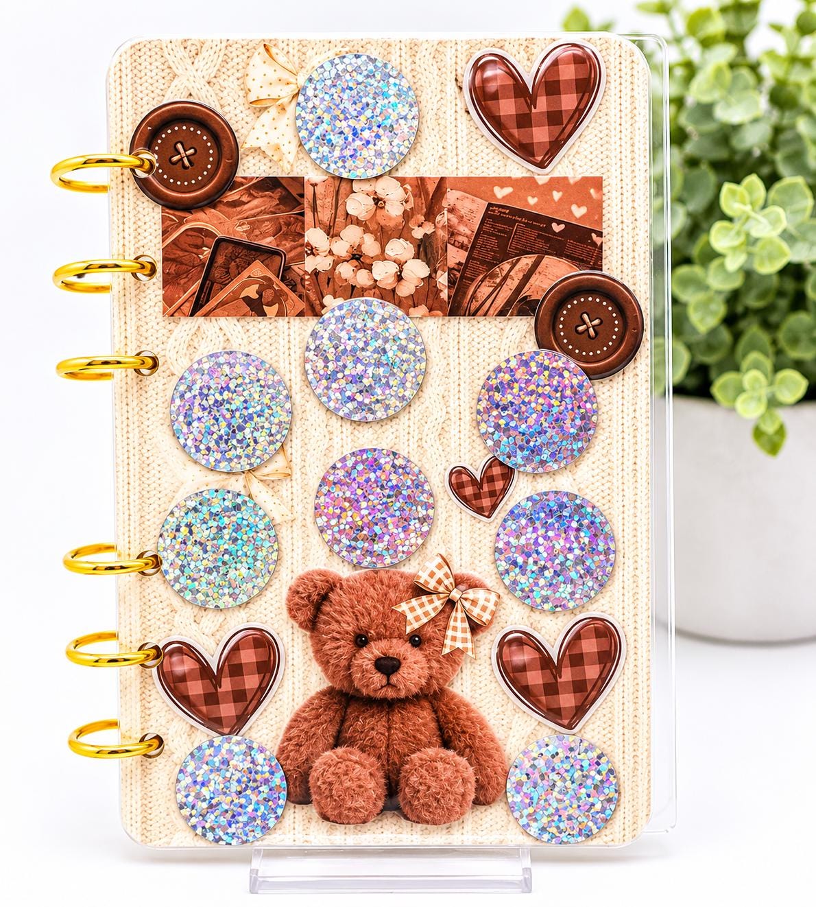 Teddy Bear Cash Stuffing Binder | A6 Budget Tracker for Money Goals