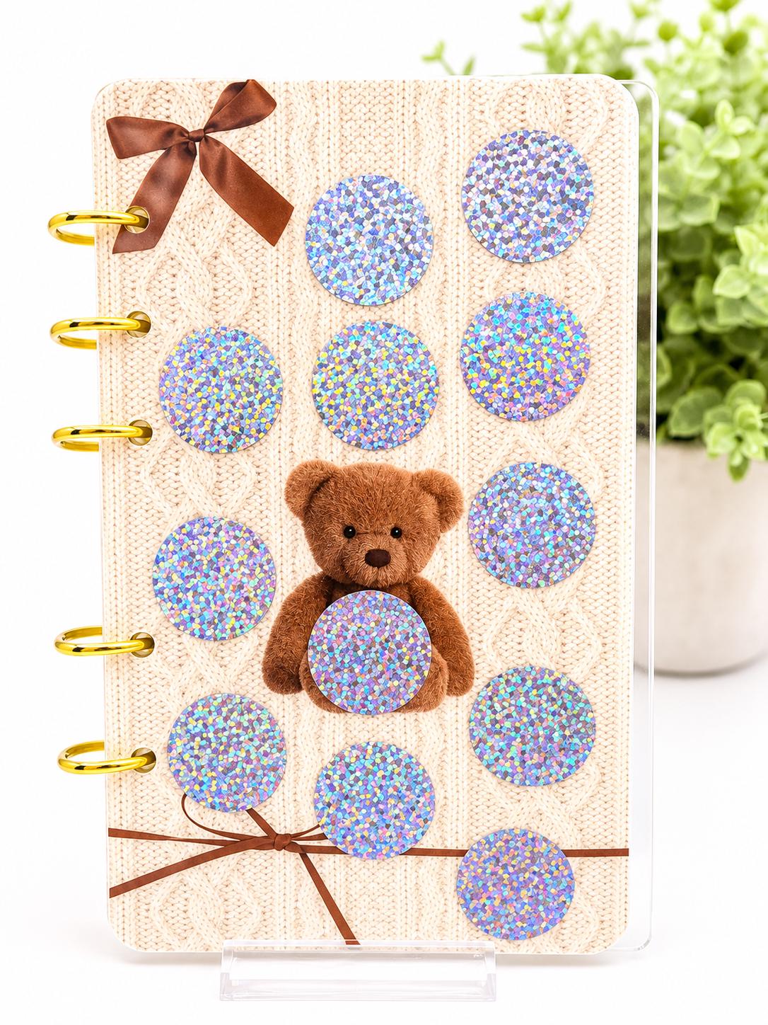 Teddy Bear Cash Stuffing Binder | A6 Budget Tracker for Money Goals