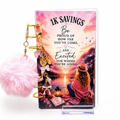 1K Savings Challenge Binder | Cash Stuffing Challenge | A6 Budget Binder | Savings Tracker | Money Saving Binder