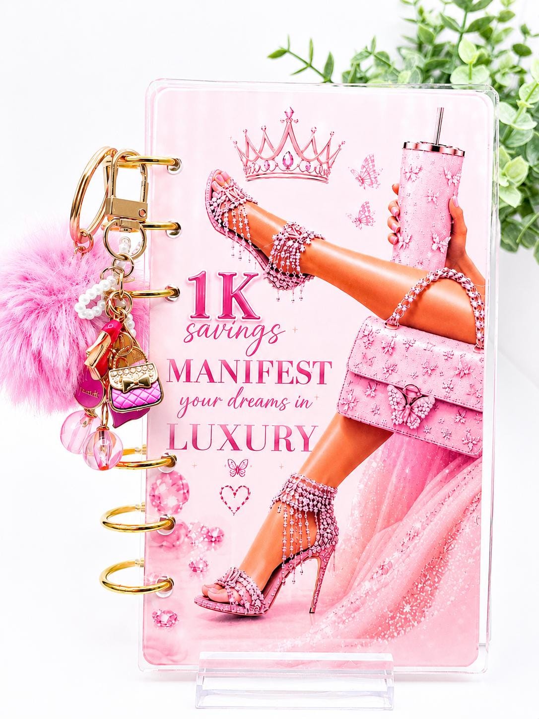 Luxury Pink Savings Challenge Bundle Printable | Cash Stuffing Challenge | A6 Budget Binder Inserts | 1K Savings Tracker