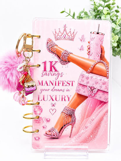 Luxury Pink Savings Challenge Bundle Printable | Cash Stuffing Challenge | A6 Budget Binder Inserts | 1K Savings Tracker