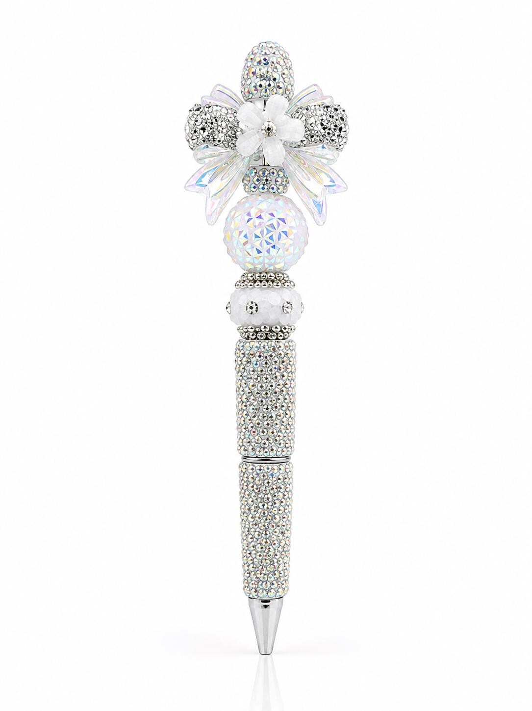 Handmade Crystal Bling Ballpoint Pen, Rhinestone Decorative Sparkly Writing Tool