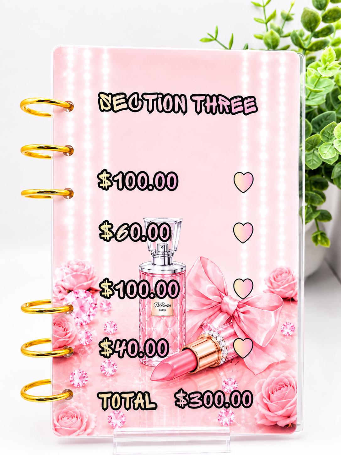 Luxury Pink Savings Challenge Bundle Printable | Cash Stuffing Challenge | A6 Budget Binder Inserts | 1K Savings Tracker