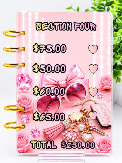 Luxury Pink Savings Challenge Bundle Printable | Cash Stuffing Challenge | A6 Budget Binder Inserts | 1K Savings Tracker