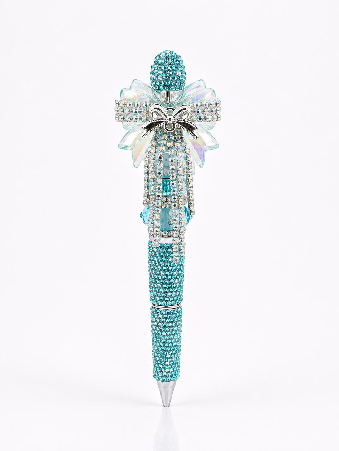 Handmade Crystal Bling Ballpoint Pen, Rhinestone Decorative Sparkly Writing Tool