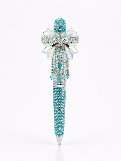 Handmade Crystal Bling Ballpoint Pen, Rhinestone Decorative Sparkly Writing Tool