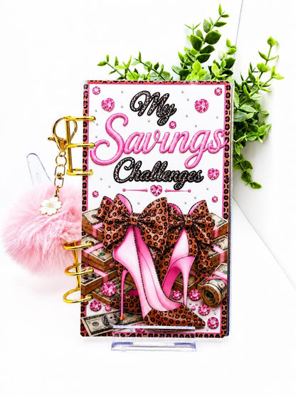 Savings Challenge Bundle | Roll & Save | Cash Stuffing Challenge | A6 Budget Binder | Leopard Money Saving Tracker