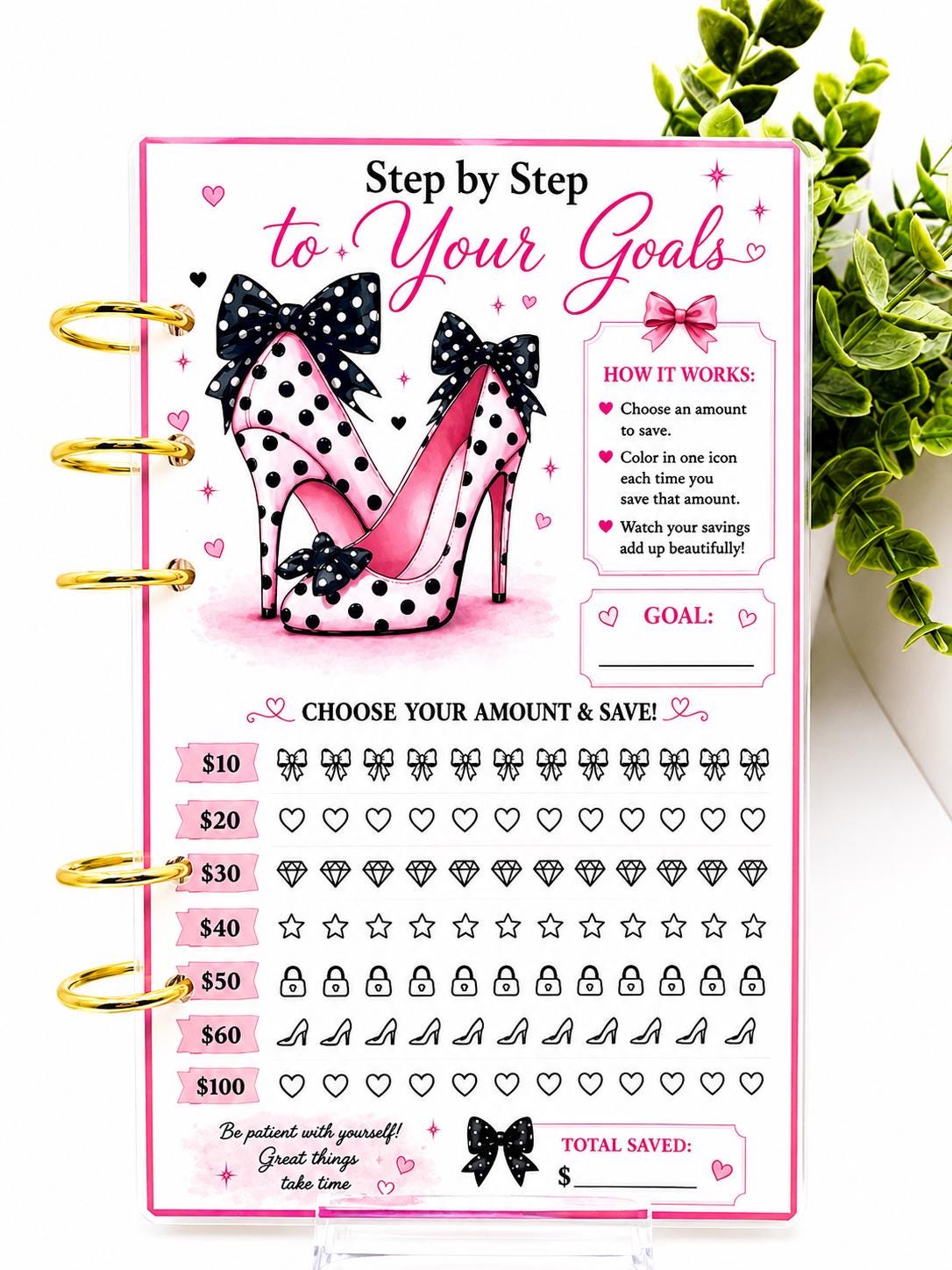 Savings Challenge Bundle | Roll & Save | Cash Stuffing Challenge | A6 Budget Binder | Leopard Money Saving Tracker