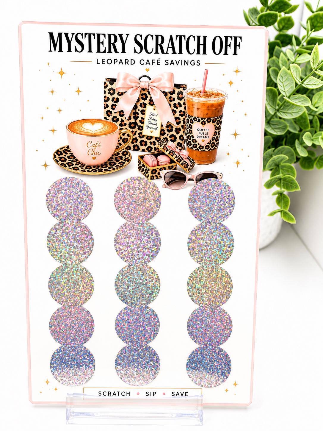 Leopard Glam Savings Challenges | Pink Budget Binder Inserts, Scratch Off, Dice (A6)
