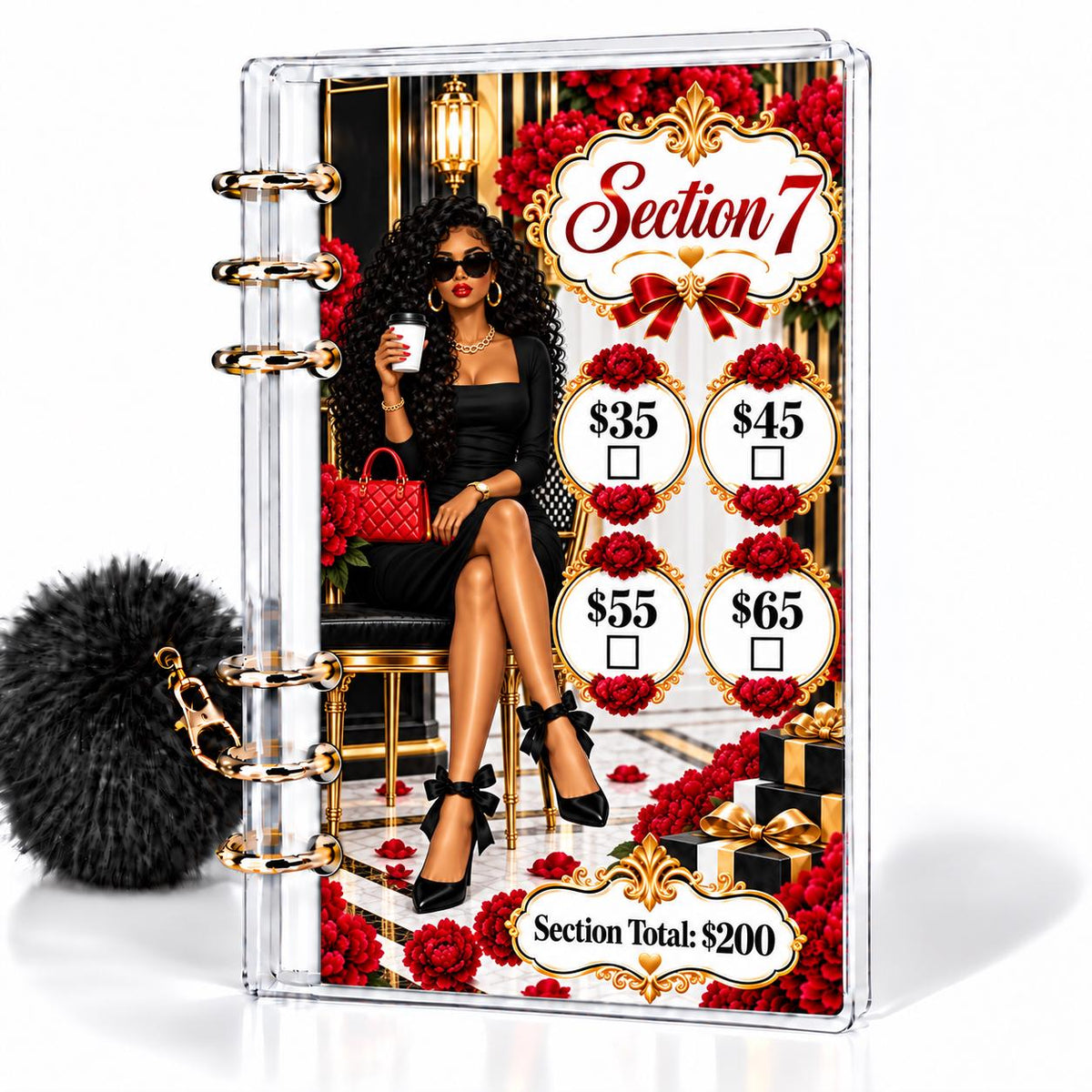 Uptown Luxe 1K Savings Challenge A6 Binder Bundle