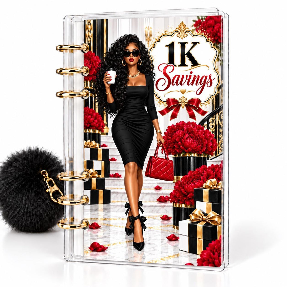 Uptown Luxe 1K Savings Challenge A6 Binder Bundle