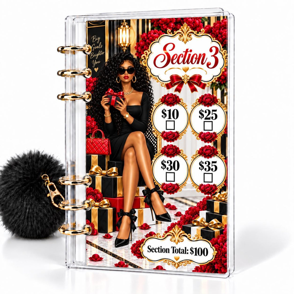 Uptown Luxe 1K Savings Challenge A6 Binder Bundle
