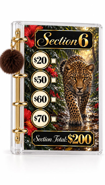 Fierce Luxe 1K Savings Challenge A6 Cash Binder Bundle