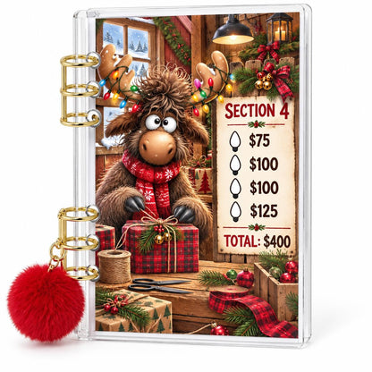 Moose Christmas 2K Savings Challenge A6 Acrylic Binder Budget Set