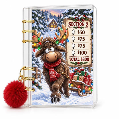 Moose Christmas 2K Savings Challenge A6 Acrylic Binder Budget Set