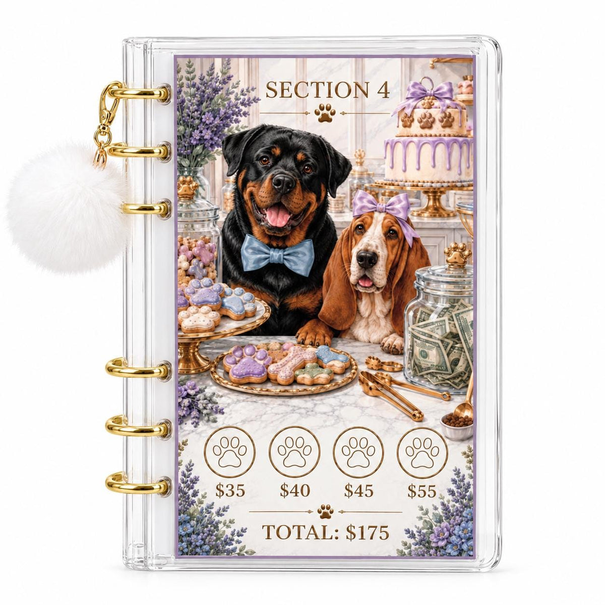 Dog Lovers Savings Challenge Binder: 1K Goal