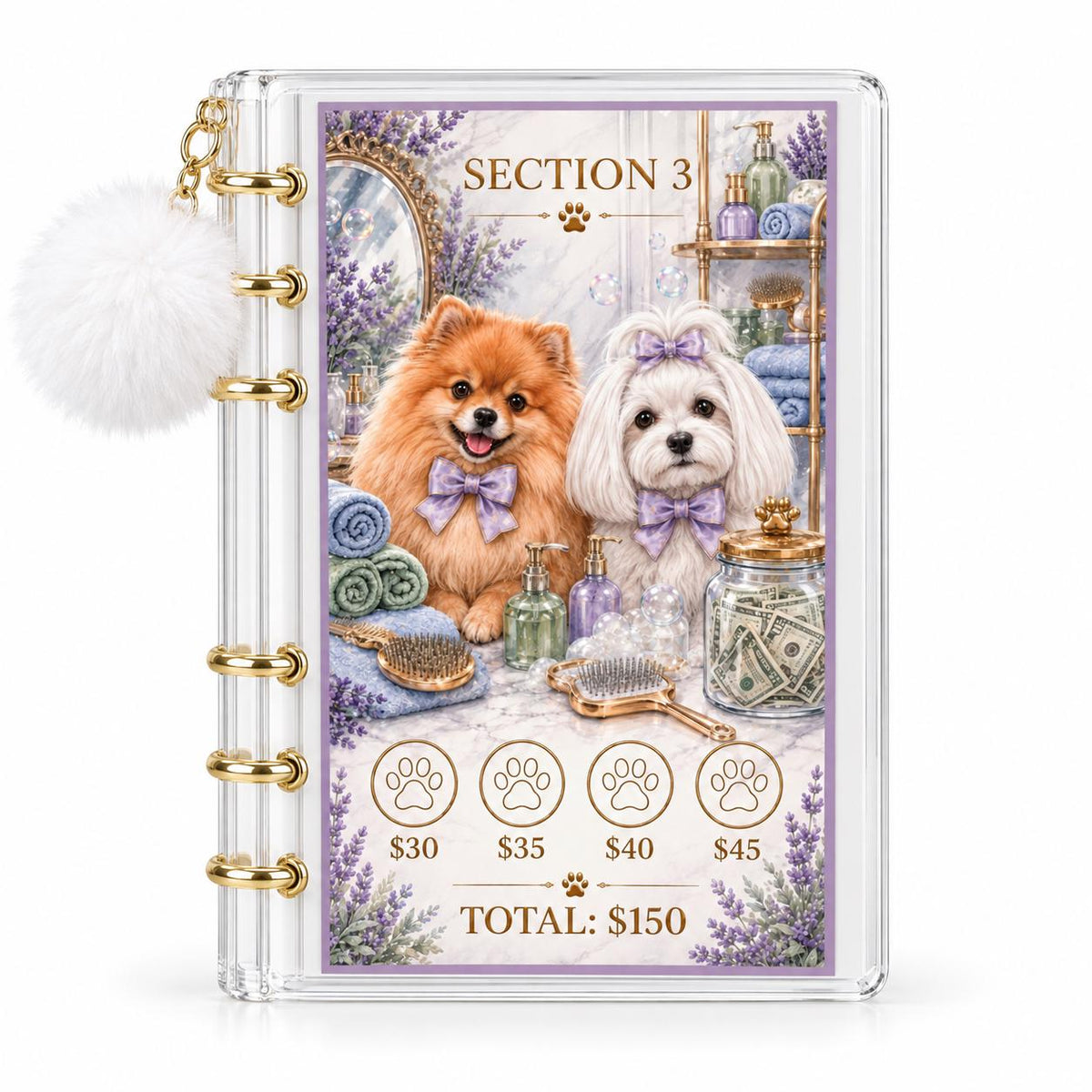 Dog Lovers Savings Challenge Binder: 1K Goal